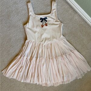 Made by Molly XL Disney Pink Tulle Dress Set Built in Shorts with Side Pockets